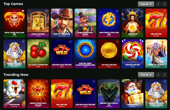 WinBeatz Casino Game Library